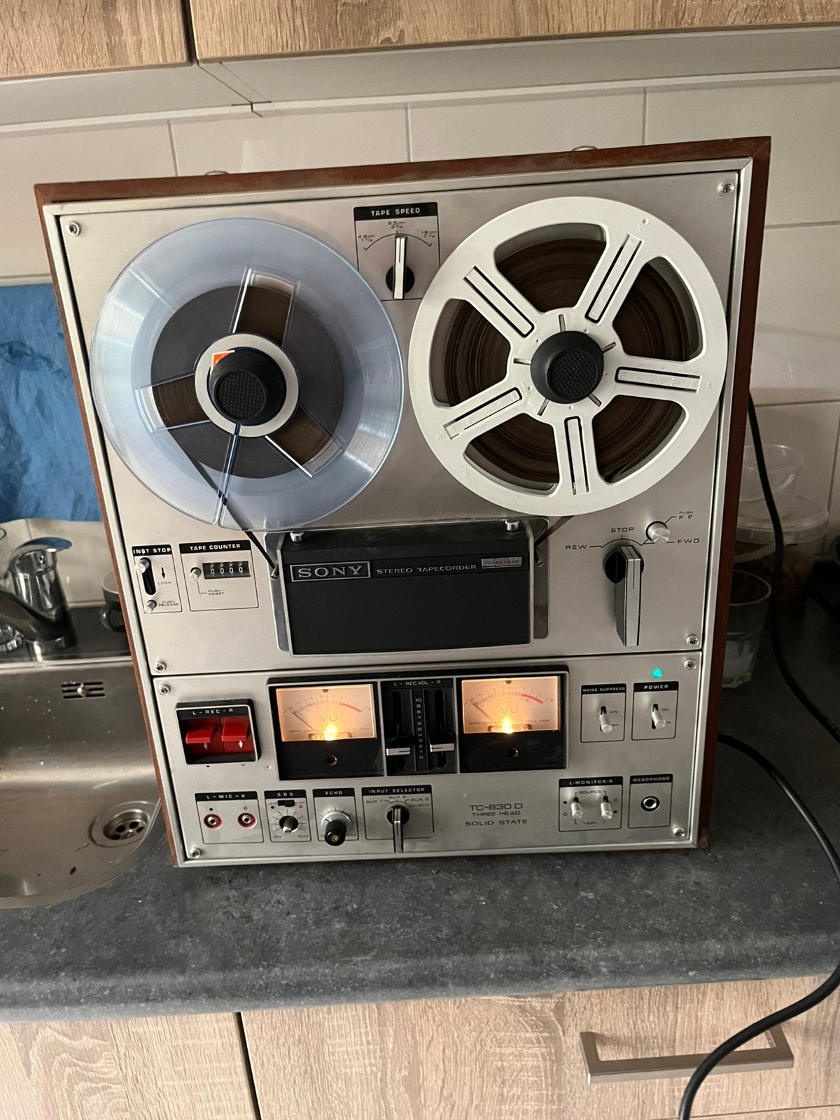 Sony  TC-630 D met originele stokap, Ophalen, Bandrecorder