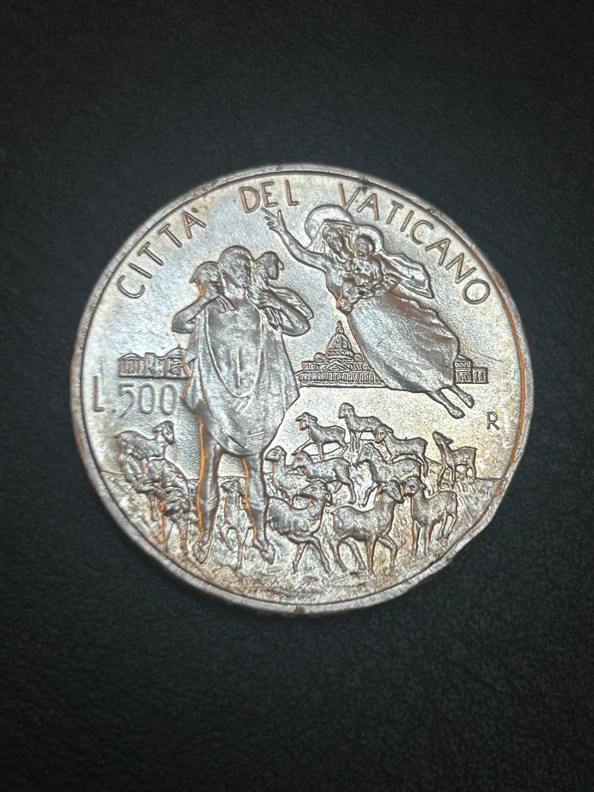 Vaticaanstad 500 Lire Paus Johannes Paulus II 1996, Ophalen of Verzenden, Overige landen, Losse munt