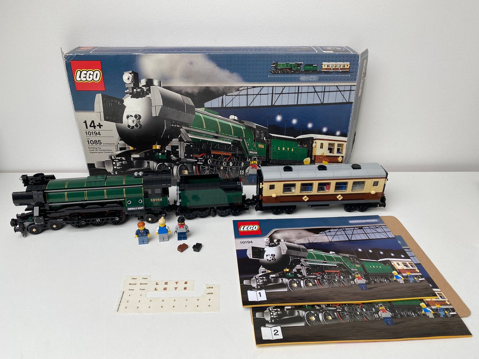 Lego Train 10194 Emerald Night compleet, Kinderen en Baby's, Speelgoed | Duplo en Lego, Gebruikt, Overige thema's, Lego, Ophalen of Verzenden