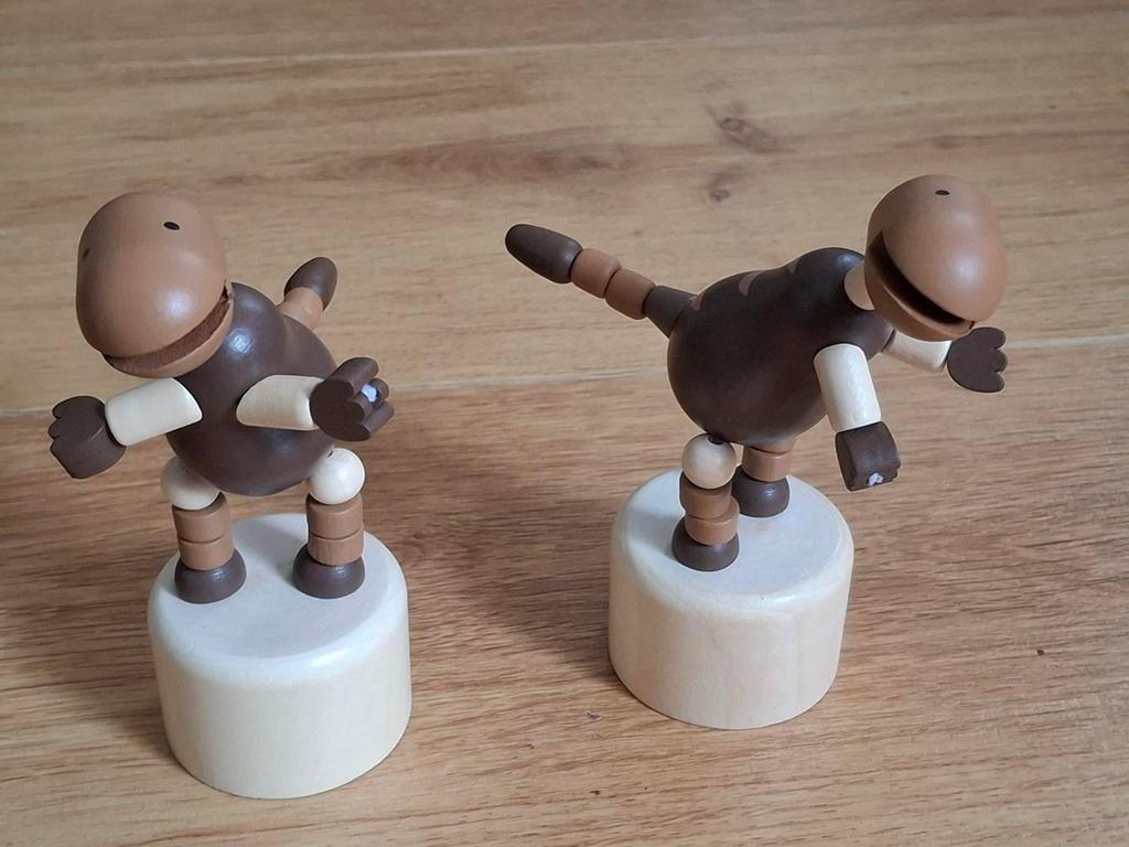 Drukpoppetje, drukfiguur dinosaurus. Per stuk 1,50, Ophalen of Verzenden, Paard, Beeldje of Figuurtje