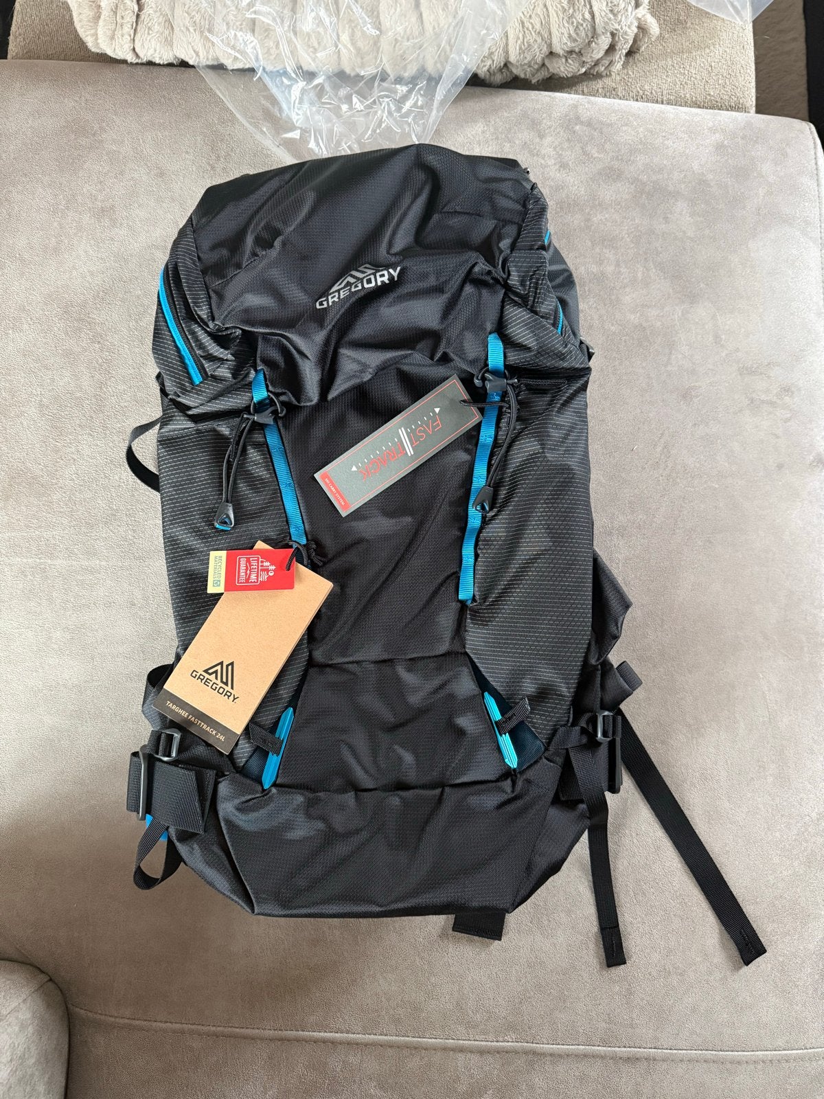 Gregory Targhee FastTrack 24L Rugzak - Nieuw met labels, Ophalen of Verzenden, Nieuw, Zwart, Overige typen