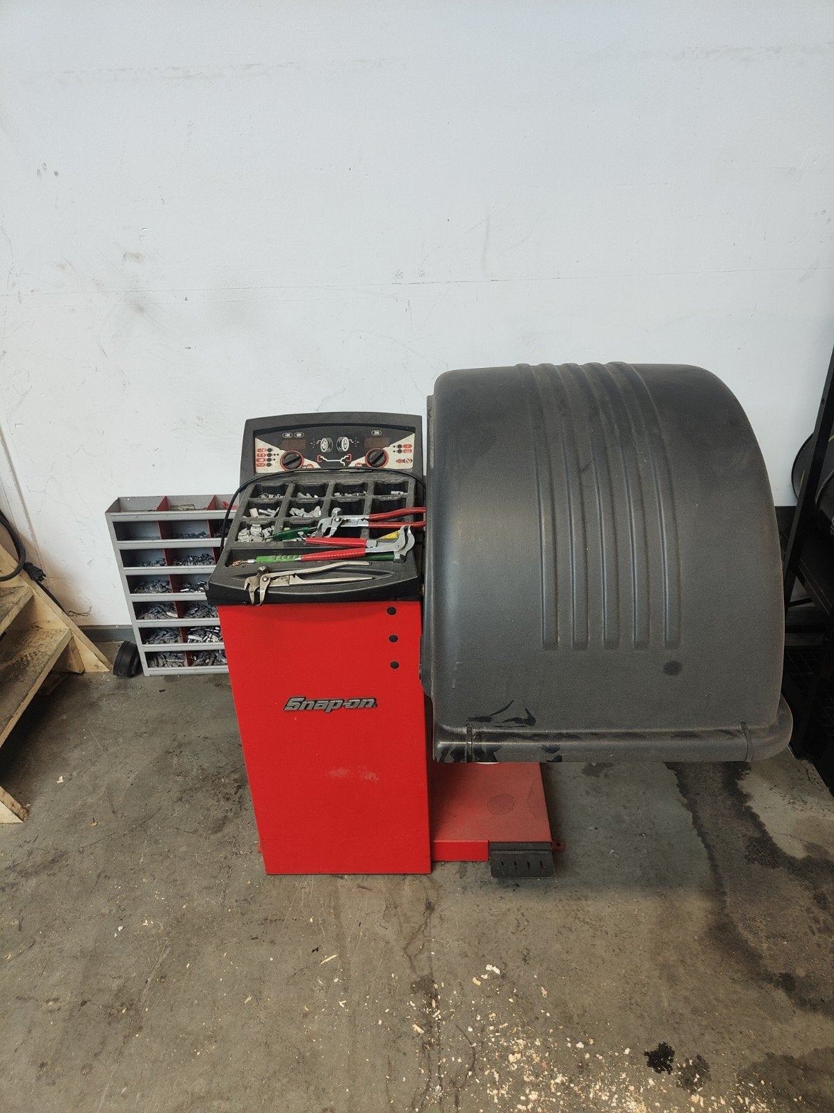 Balanceer machine snap on, Ophalen