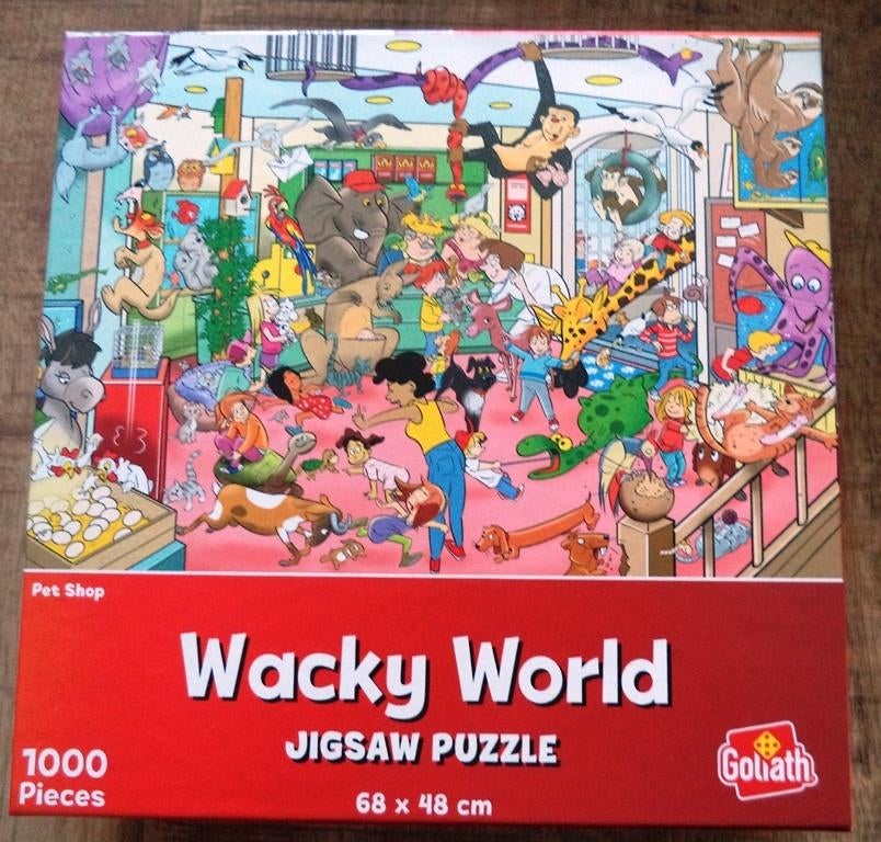 Wacky world puzzels, Ophalen of Verzenden, 500 t/m 1500 stukjes, Zo goed als nieuw, Legpuzzel