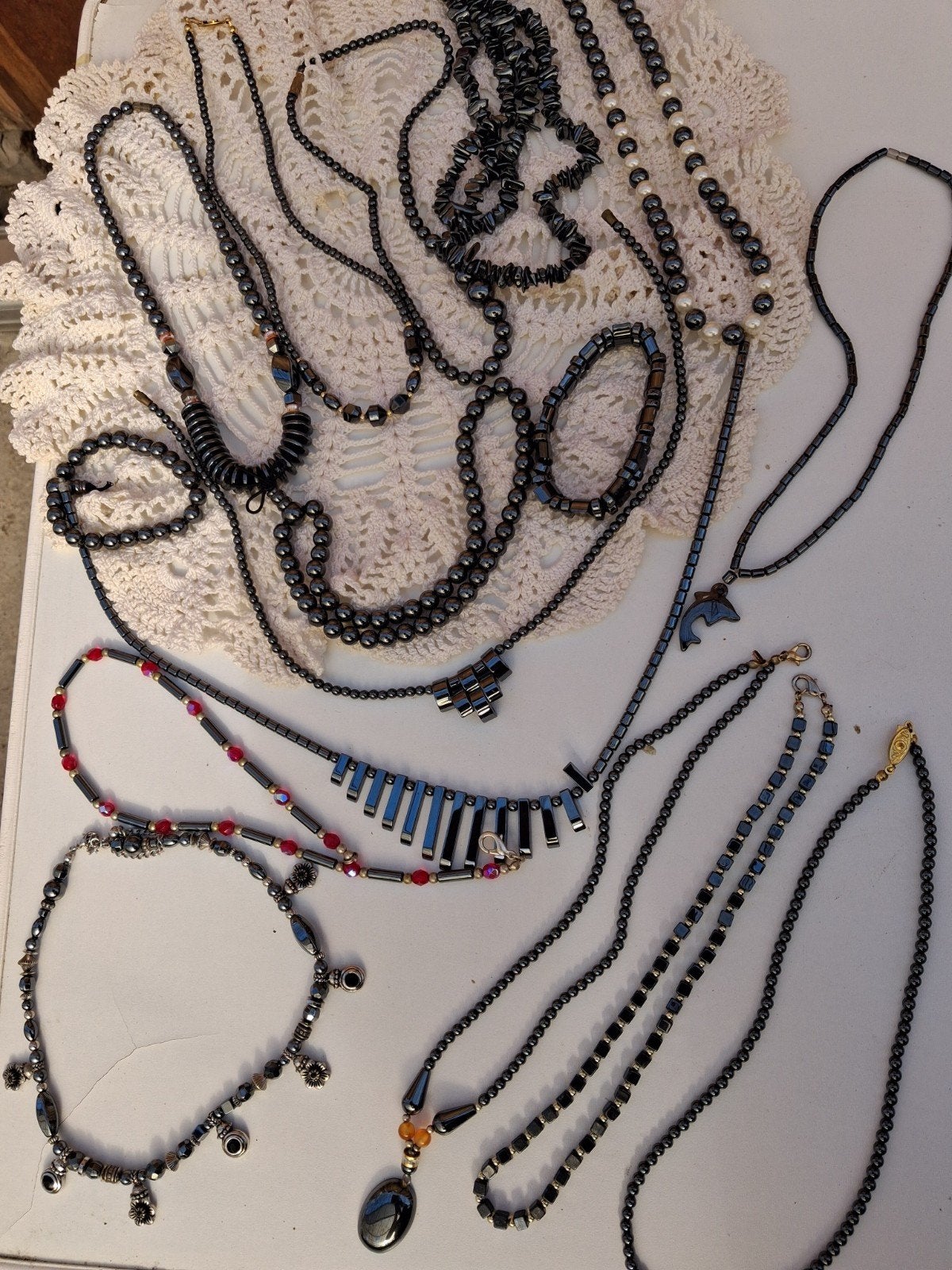 Hematiet sieraden  verzameling 16 stuks, Ophalen of Verzenden, Overige materialen, Overige typen
