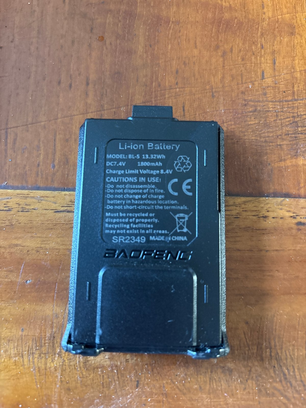 Baofeng BL-5 Li-ion Batterij voor portofoons., Ophalen of Verzenden, Nieuw, Overige typen