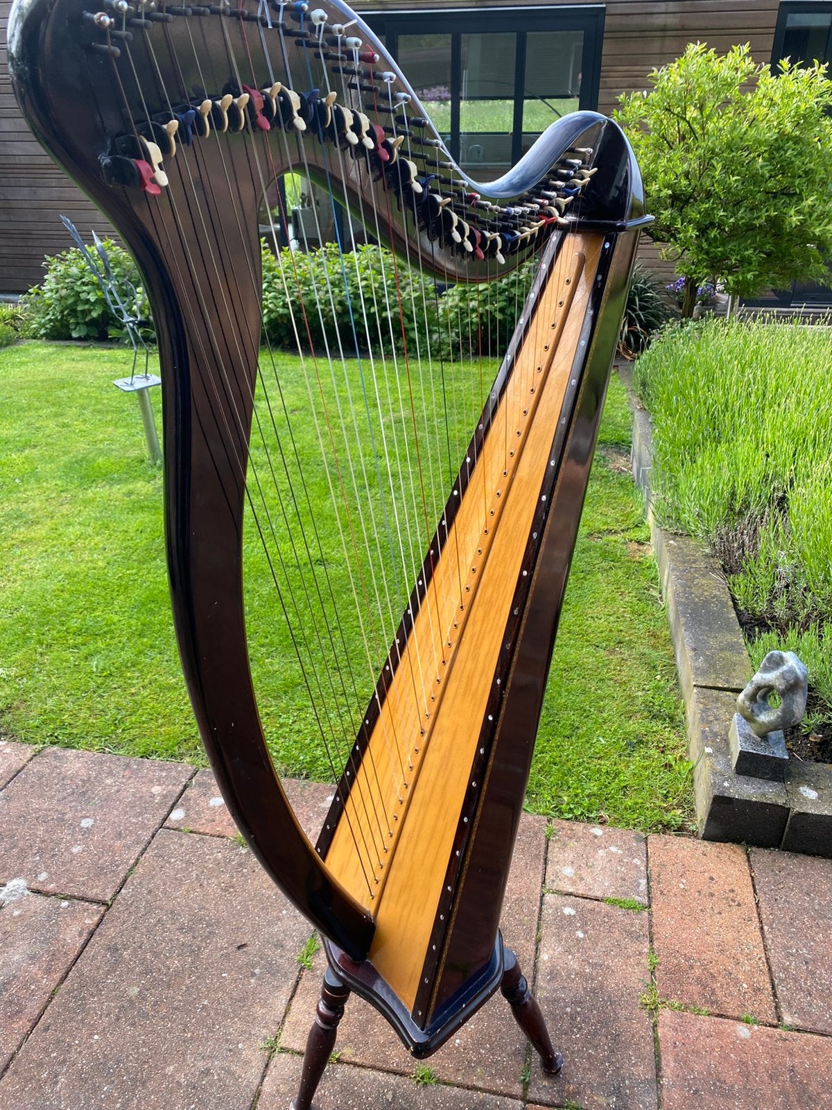 Nette Harp met hoes, Ophalen