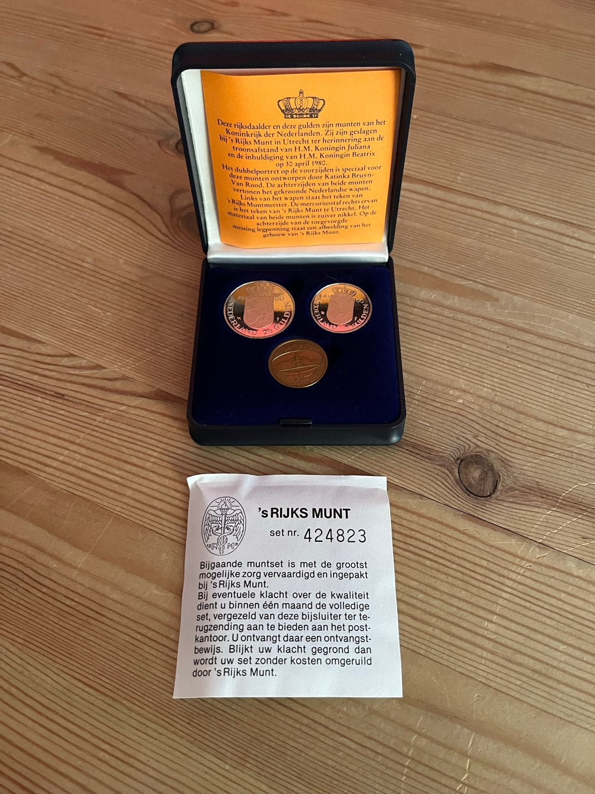 Zeldzaam dubbel muntsetje Beatrix & Juliana, Setje, Koningin Beatrix, Zilver, Overige waardes