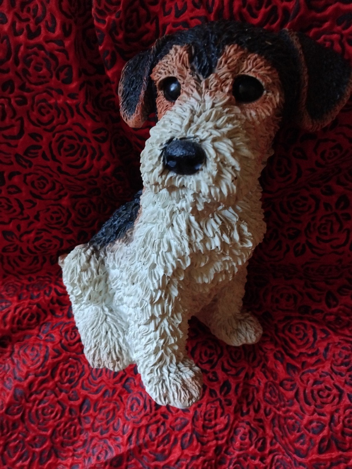 Leuke Fox Terrier beeldje - Hondenbeeldje, Ophalen of Verzenden, Gebruikt, Hond of Kat, Beeldje of Figuurtje
