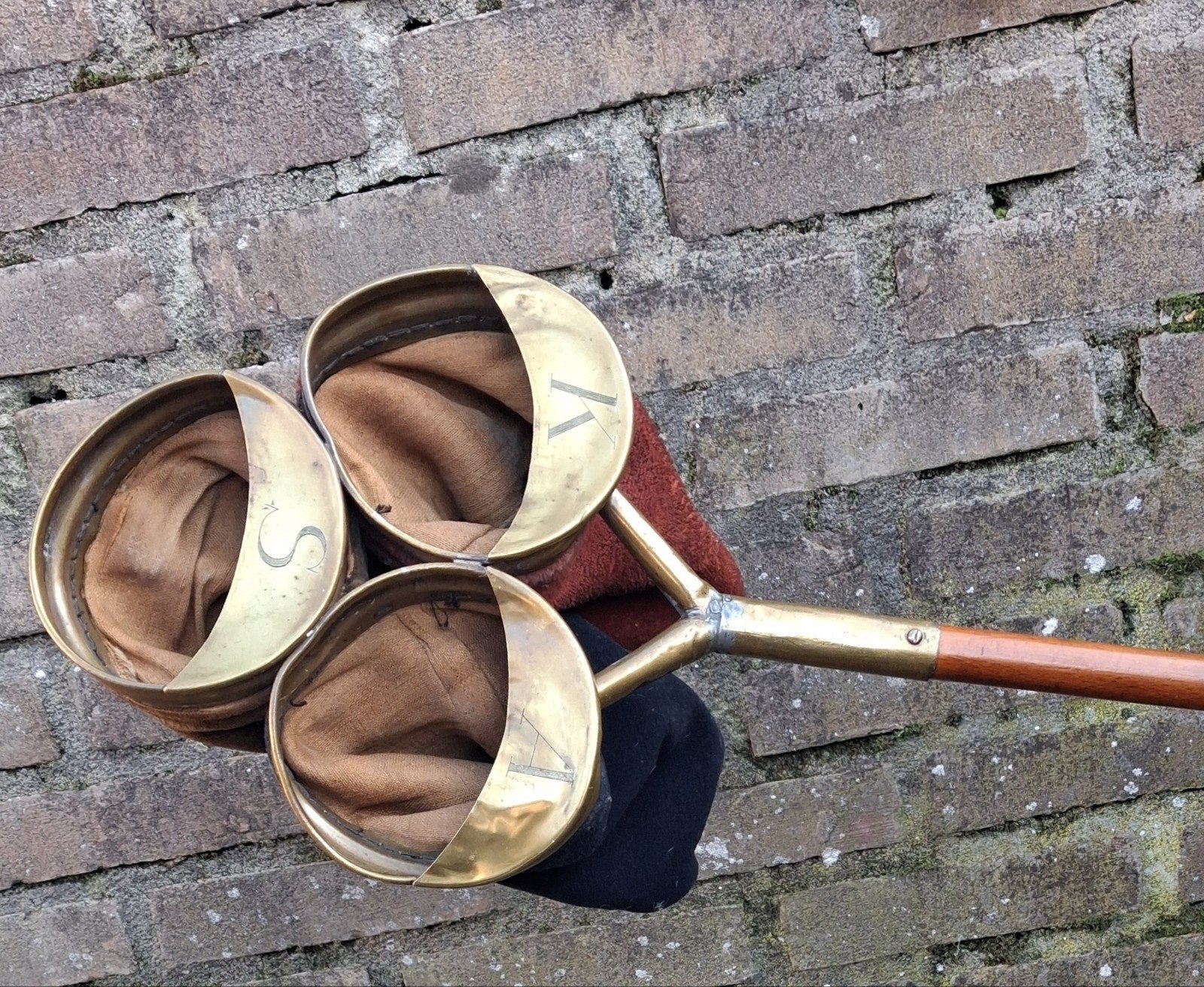 Collectestok. Kerk. Ca 1875. RARE. 106 cm. * Zie tekst., Ophalen of Verzenden