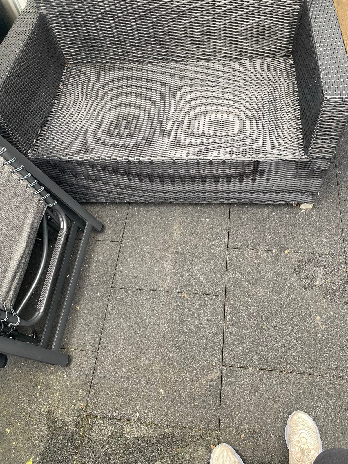 2-zitter voor buiten, Huis en Inrichting, Banken | Bankstellen, Ophalen, Kunststof, Gebruikt, 150 tot 200 cm