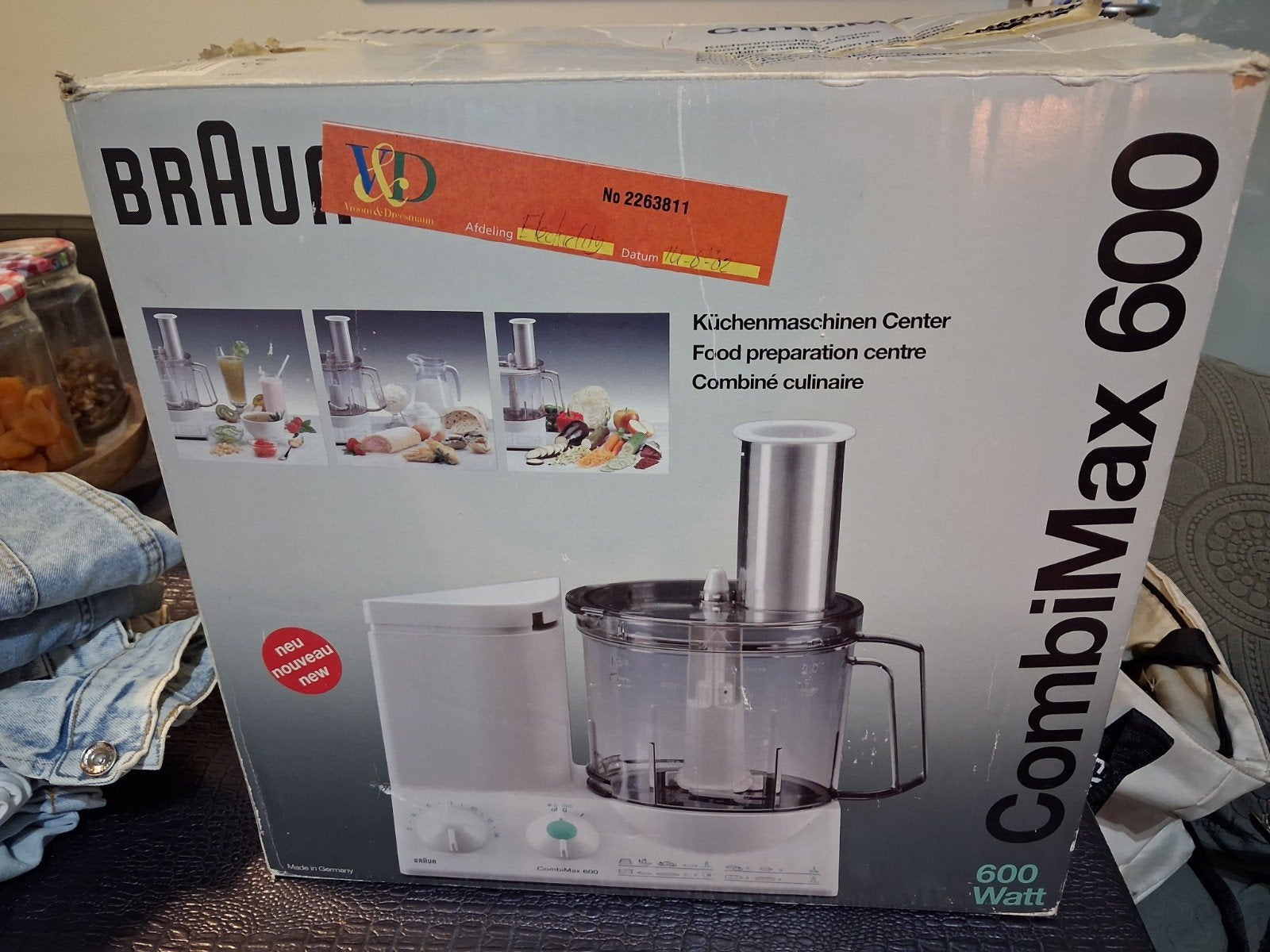 Braun CombiMax 600 Keukenmachine - Zo goed als nieuw, Witgoed en Apparatuur, Keukenmixers, Ophalen, Zo goed als nieuw