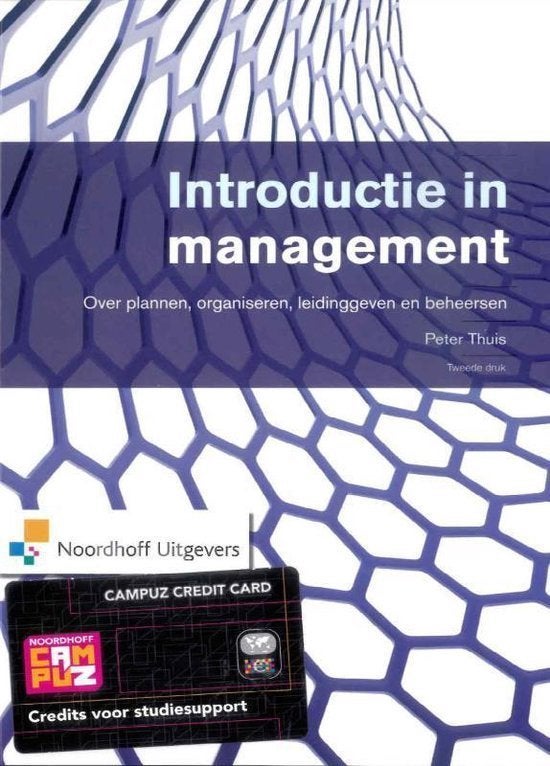 Introductie in management, Boeken, Ophalen of Verzenden, Zo goed als nieuw, Management