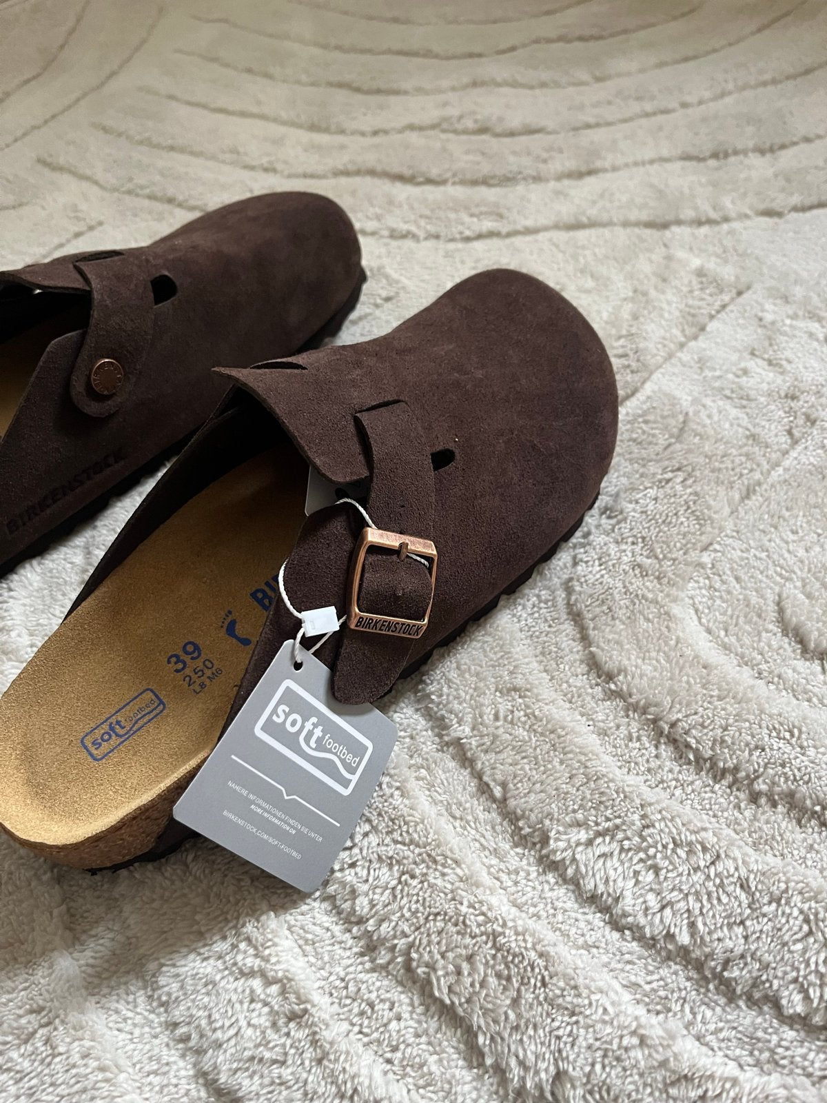 Nieuwe Birkenstock Boston klompen - Maat 39 - Bruin, Slippers, Bruin, Nieuw, Ophalen of Verzenden
