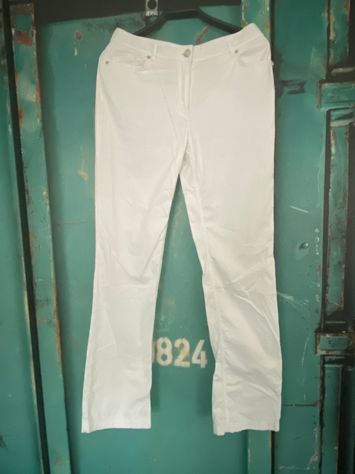 Witte broek maat 40 super mooi., Kleding | Dames, Broeken en Pantalons, Maat 38/40 (M), Verzenden, Wit, Zo goed als nieuw