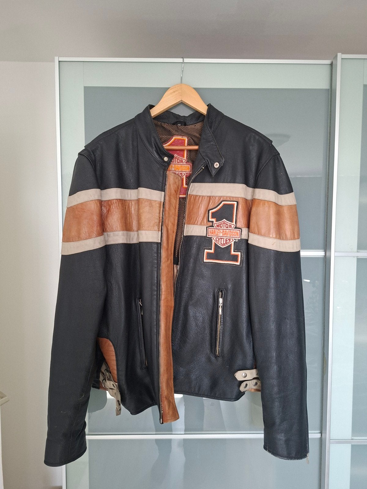Harley-Davidson Leren Jas Maat 54, Harley-Davidson, Heren, Jas | leer, Ophalen of Verzenden