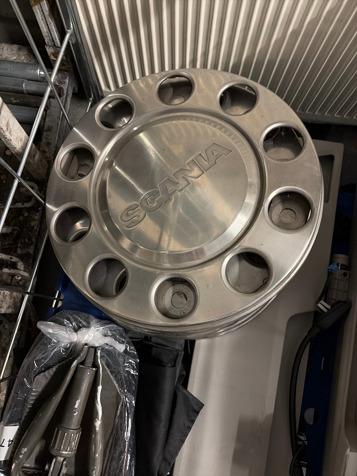Scania wieldoppen (4 stuks), Ophalen of Verzenden, Gebruikt