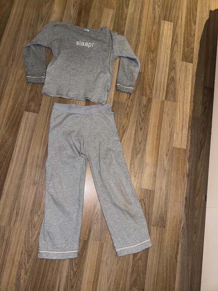 Lief! Lifestyle grijs grijze pyjama 110 116, Nacht- of Onderkleding, Gebruikt, Verzenden, Lief! Lifestyle