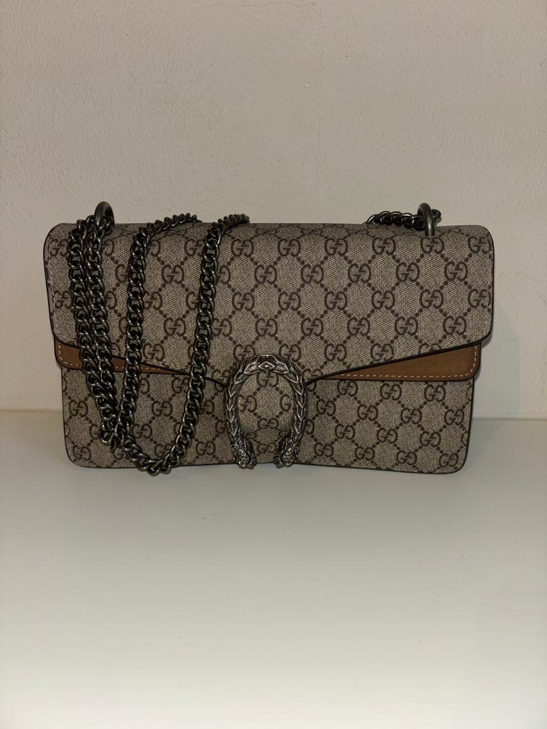 Gucci dionysus gg supreme tas, Ophalen of Verzenden, Zo goed als nieuw, Zwart