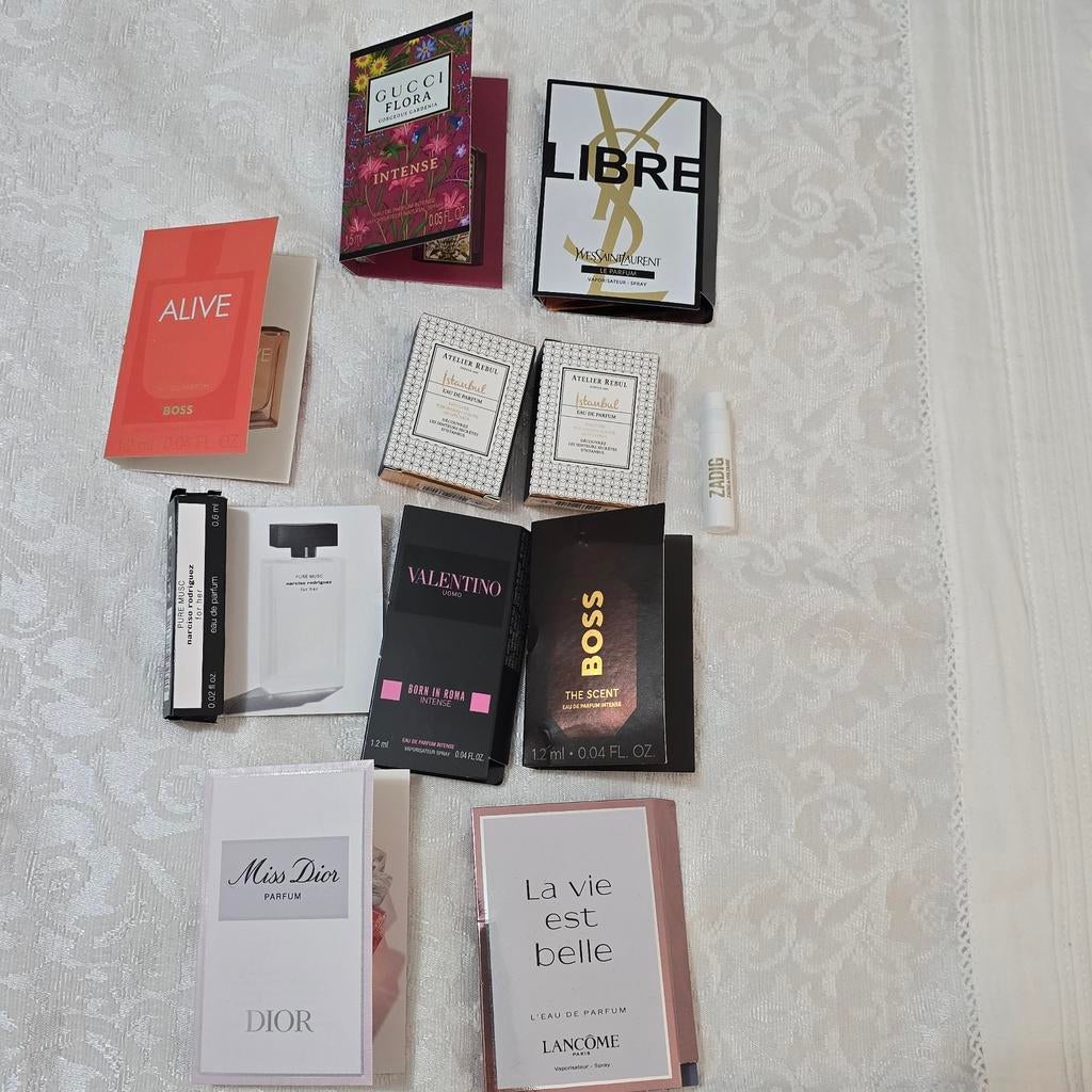 11x nieuwe testertjes parfum, Ophalen, Overige kleuren, Gehele gezicht, Nieuw