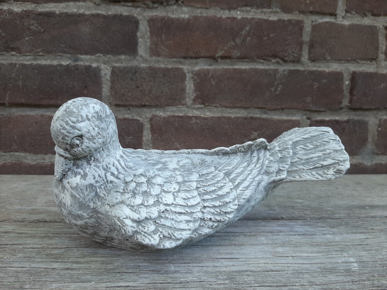 Duif betonnen beeld tuinbeeld beton vogel, Ophalen of Verzenden
