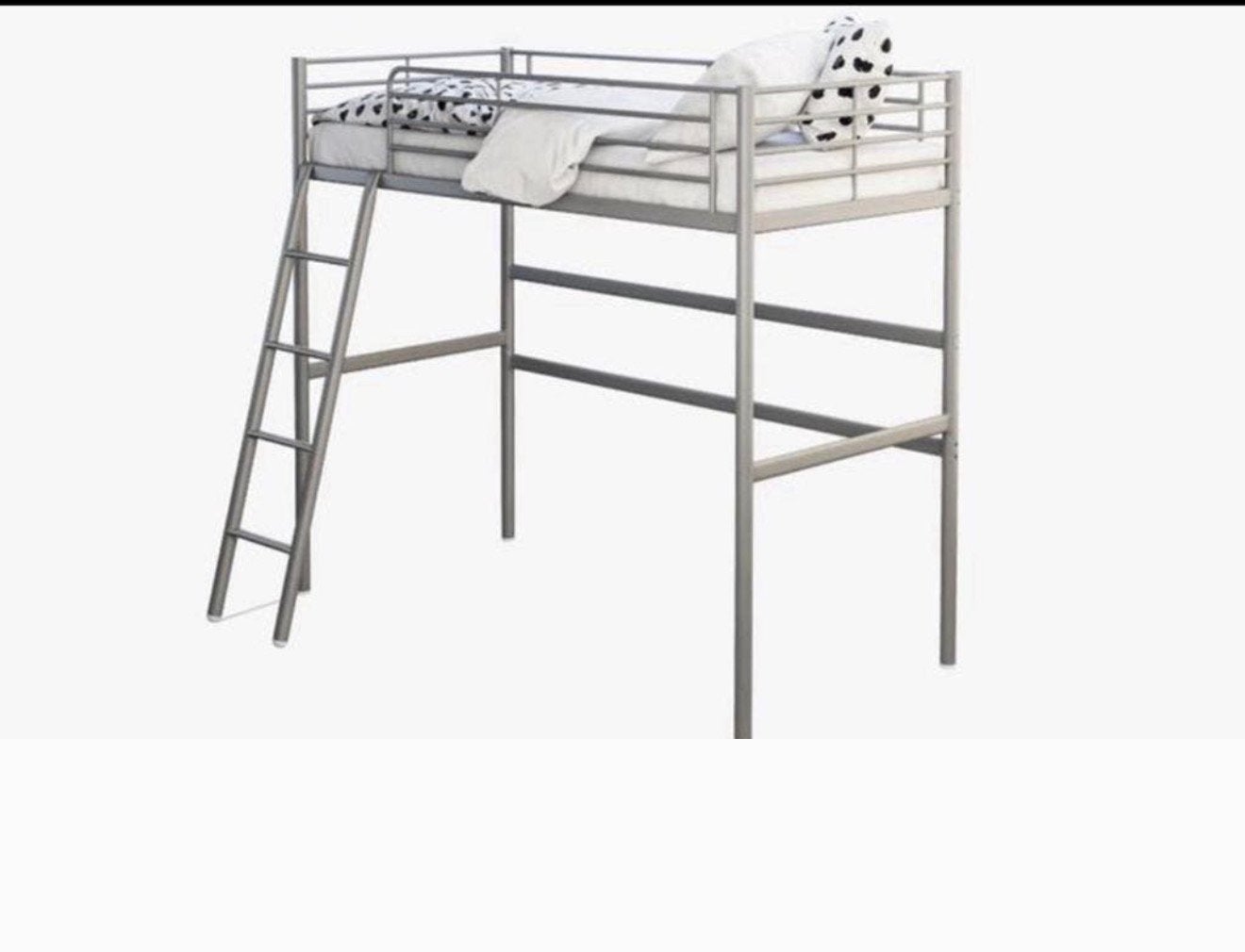 Hoogslaper 90x200 svarta ikea zonder matrass, Ophalen, Eenpersoons, 160 tot 180 cm, Zo goed als nieuw