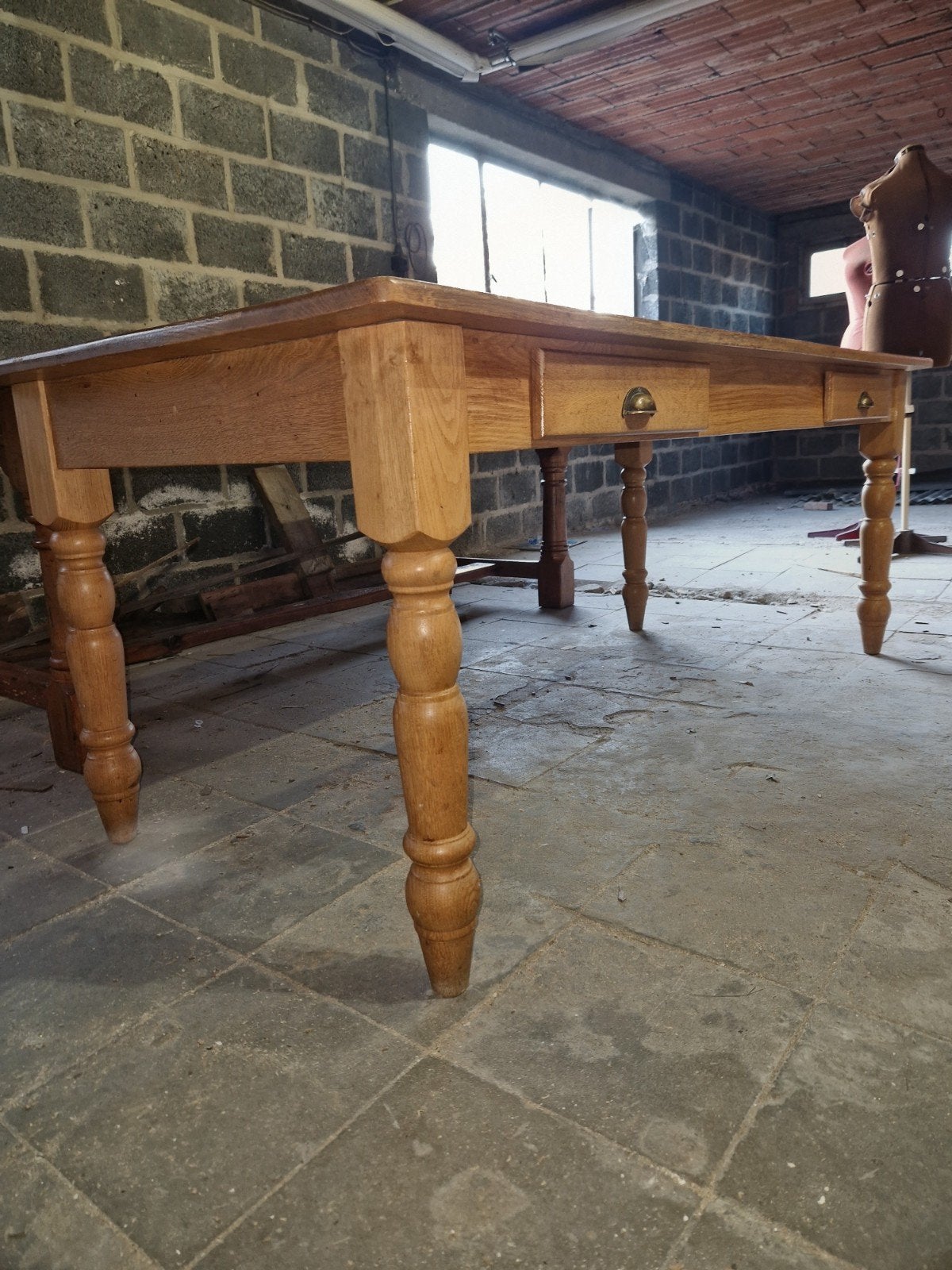Oude eiken boerentafel, Antiek en Kunst, Ophalen