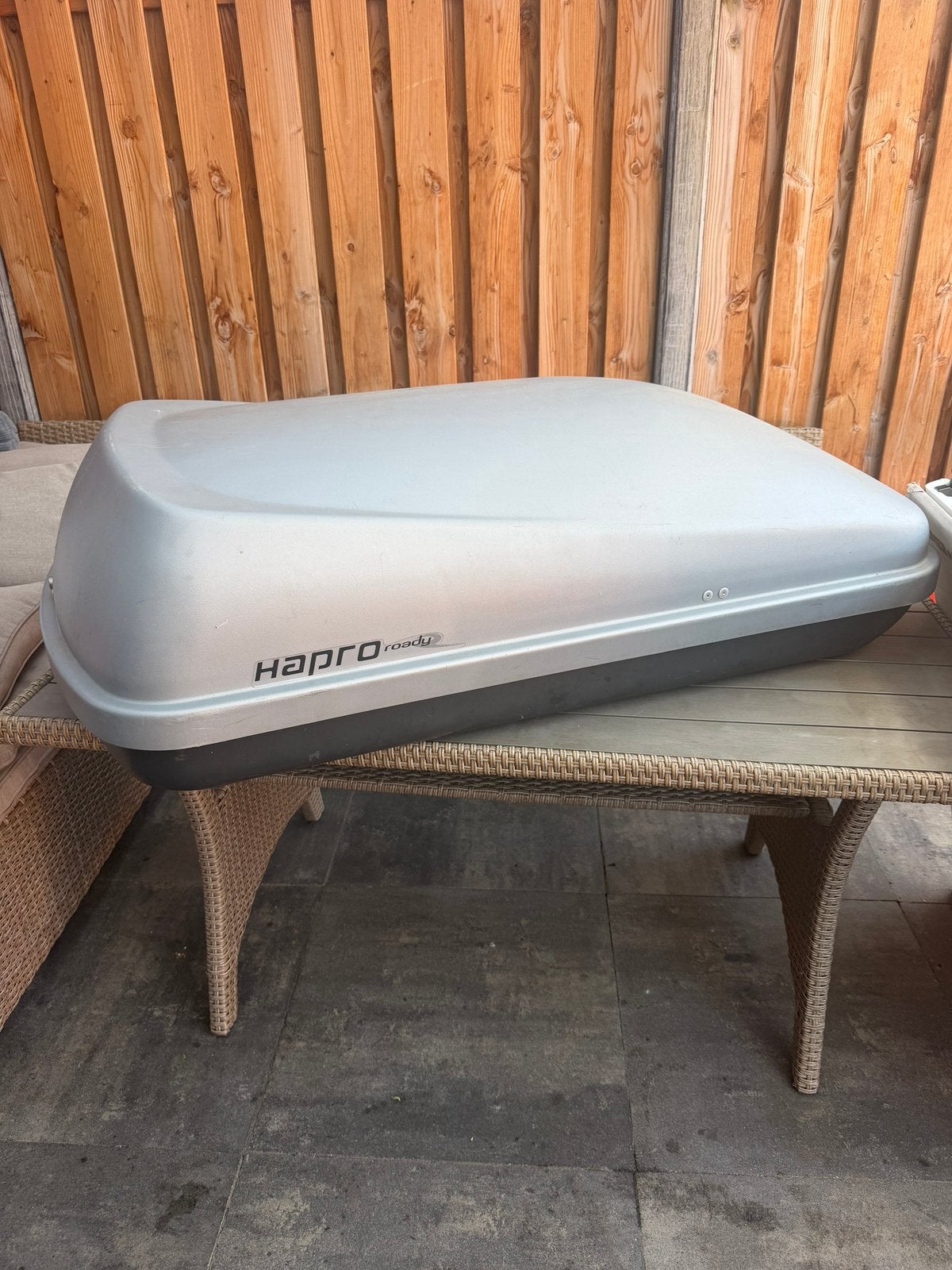 Hapro Dakkoffer en Vw dakdragers golf 7 variant., Auto diversen, Dakkoffers, Ophalen of Verzenden, Zo goed als nieuw