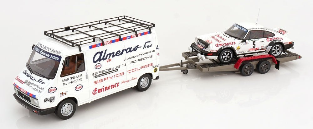 OttoMobile 1:18 Citroen C35 met Porsche 911 SC Rally 1981, Ophalen of Verzenden, Nieuw, Auto, OttOMobile