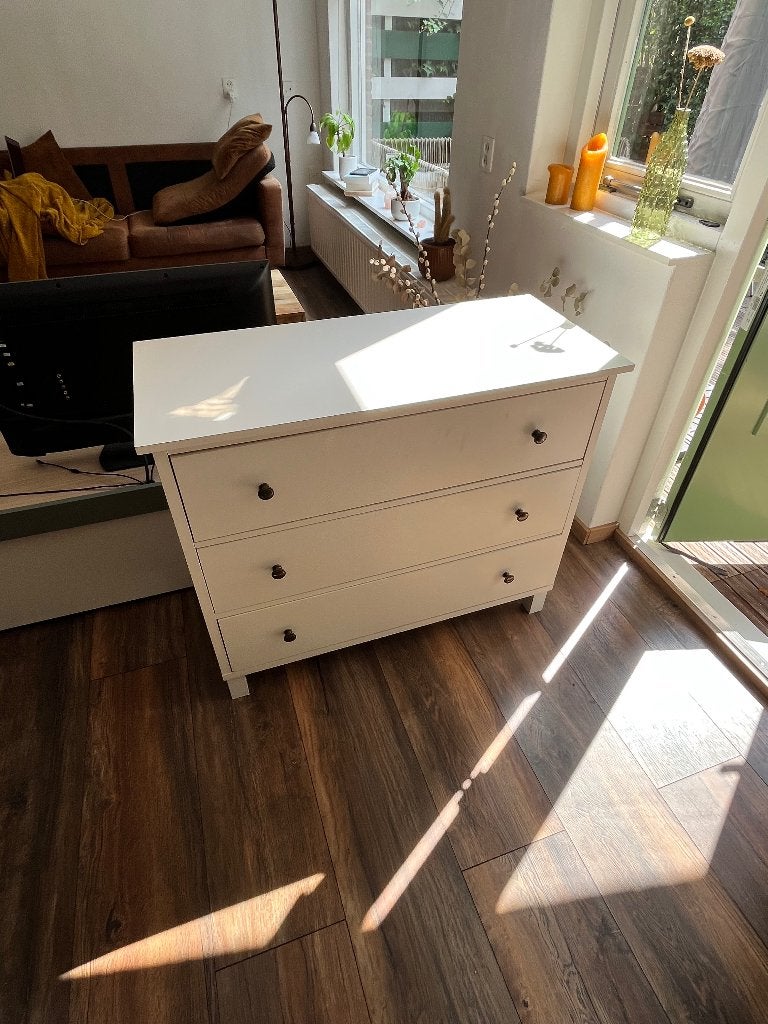 Kleding of ladekast te koop, Ophalen, 50 tot 100 cm, Zo goed als nieuw, 3 of 4 laden