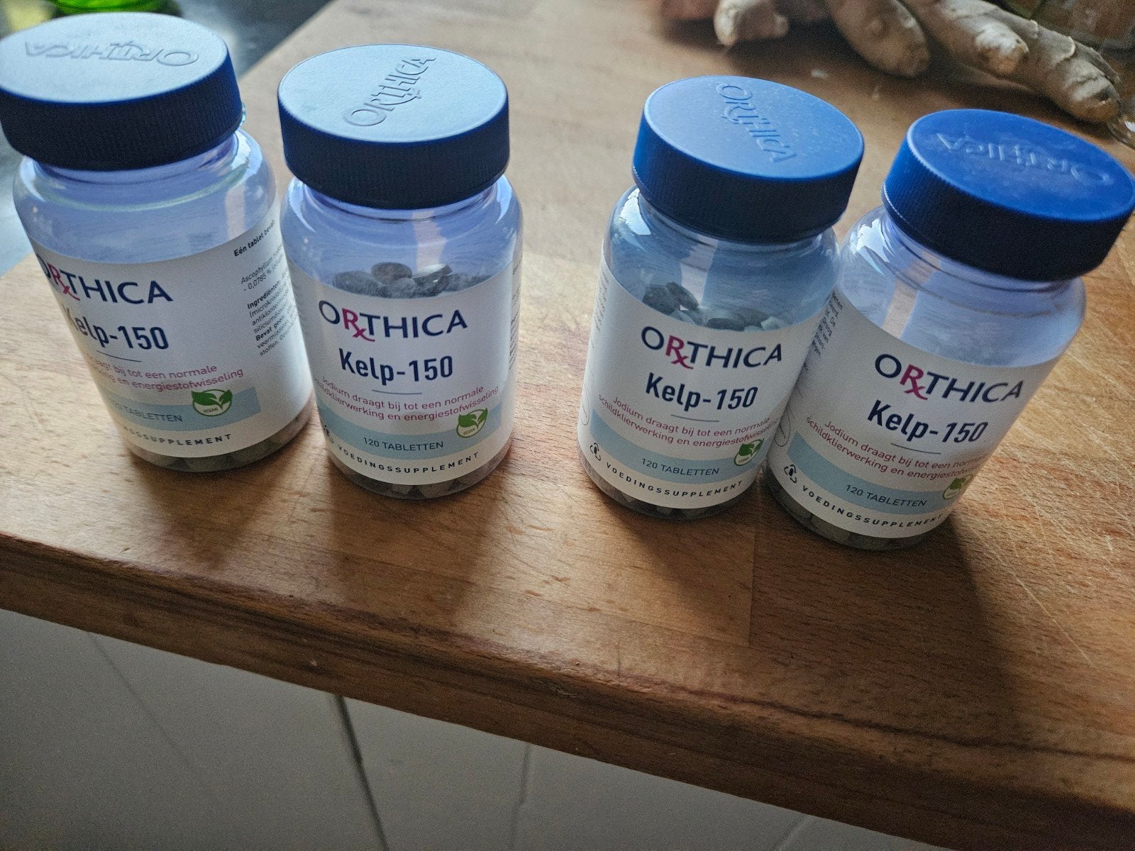 Orthica Kelp-150 tabletten voor schildklier (4 potjes), Ophalen of Verzenden, Zo goed als nieuw, Overige typen