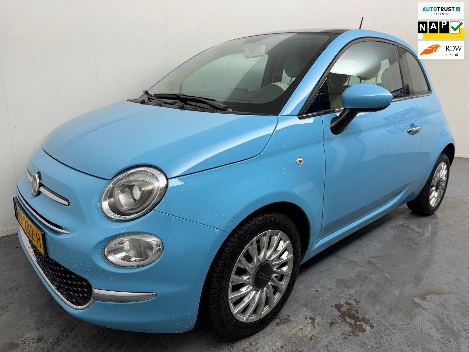 Fiat 500 0.9 TwinAir Turbo Lounge # Pano # Airco # 1e Eigena, Gebruikt, 905 kg, Origineel Nederlands, Bedrijf