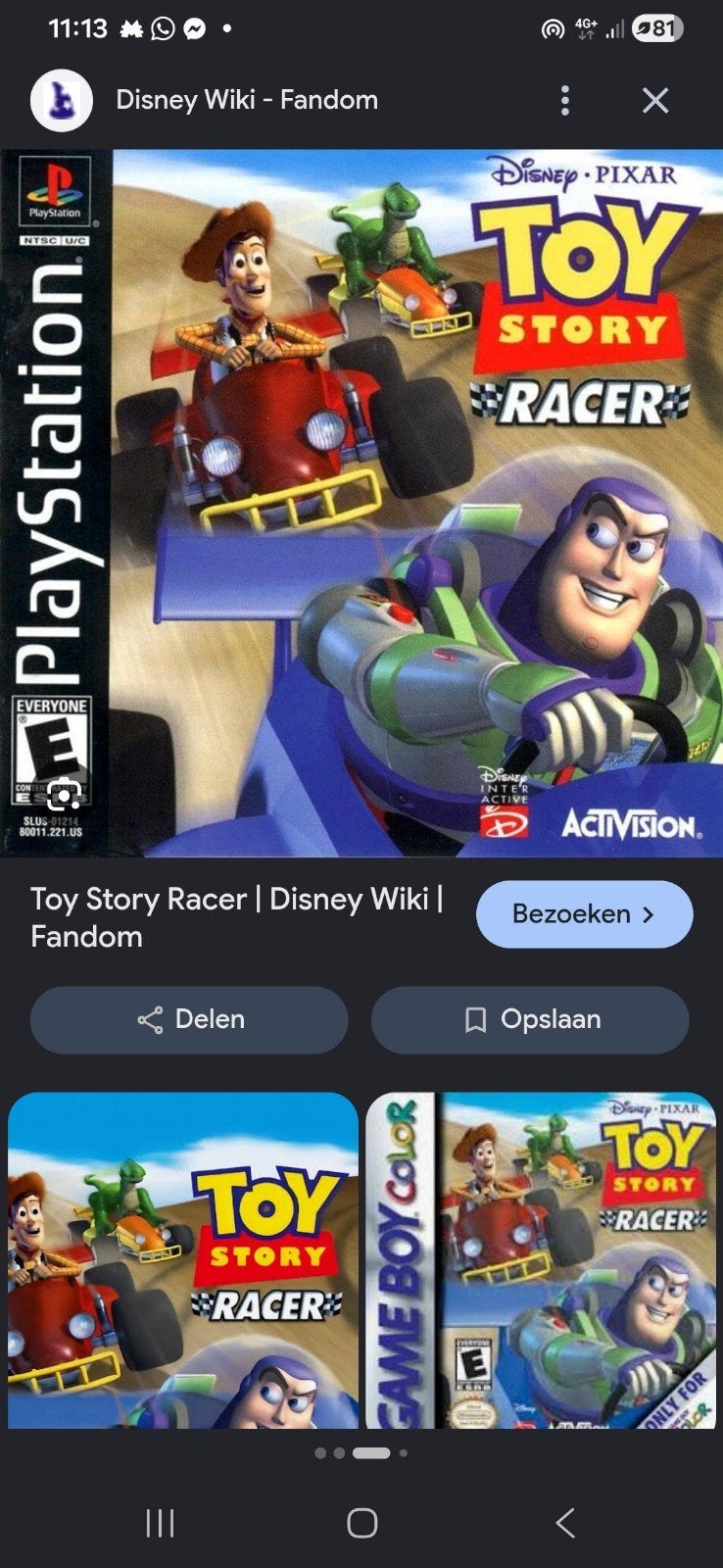 Gezocht naar de klassieke PlayStation 1 game 'Toy Story Race, Spelcomputers en Games, 1 speler, Racen en Vliegen, Ophalen of Verzenden