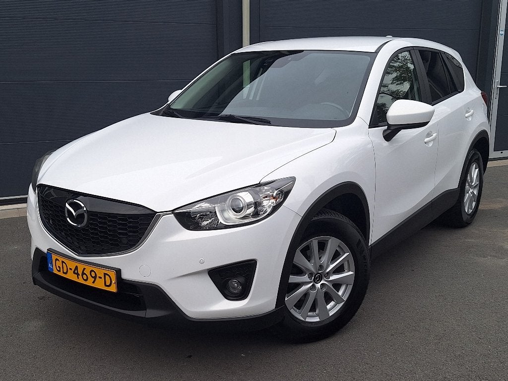 Mazda CX-5 2.0 TS+ 2WD 121KW 2013 Wit - 1e Eigenaar, Auto's, Voorwielaandrijving, 1998 cc, Stof, 4 cilinders