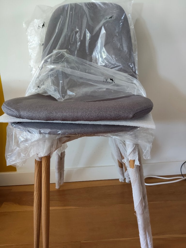 eetkamerstoelen, Ophalen, Twee, Nieuw, Stof