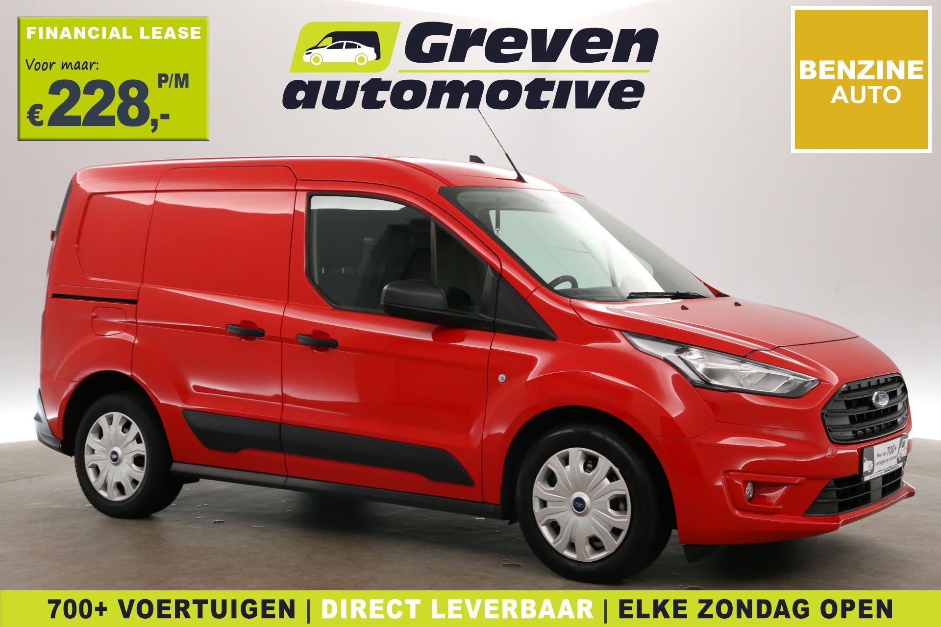 Ford Transit Connect 1.0 Ecoboost 100PK | Benzine | Airco |, Auto's, Voorwielaandrijving, Gebruikt, Euro 6, 14 km/l