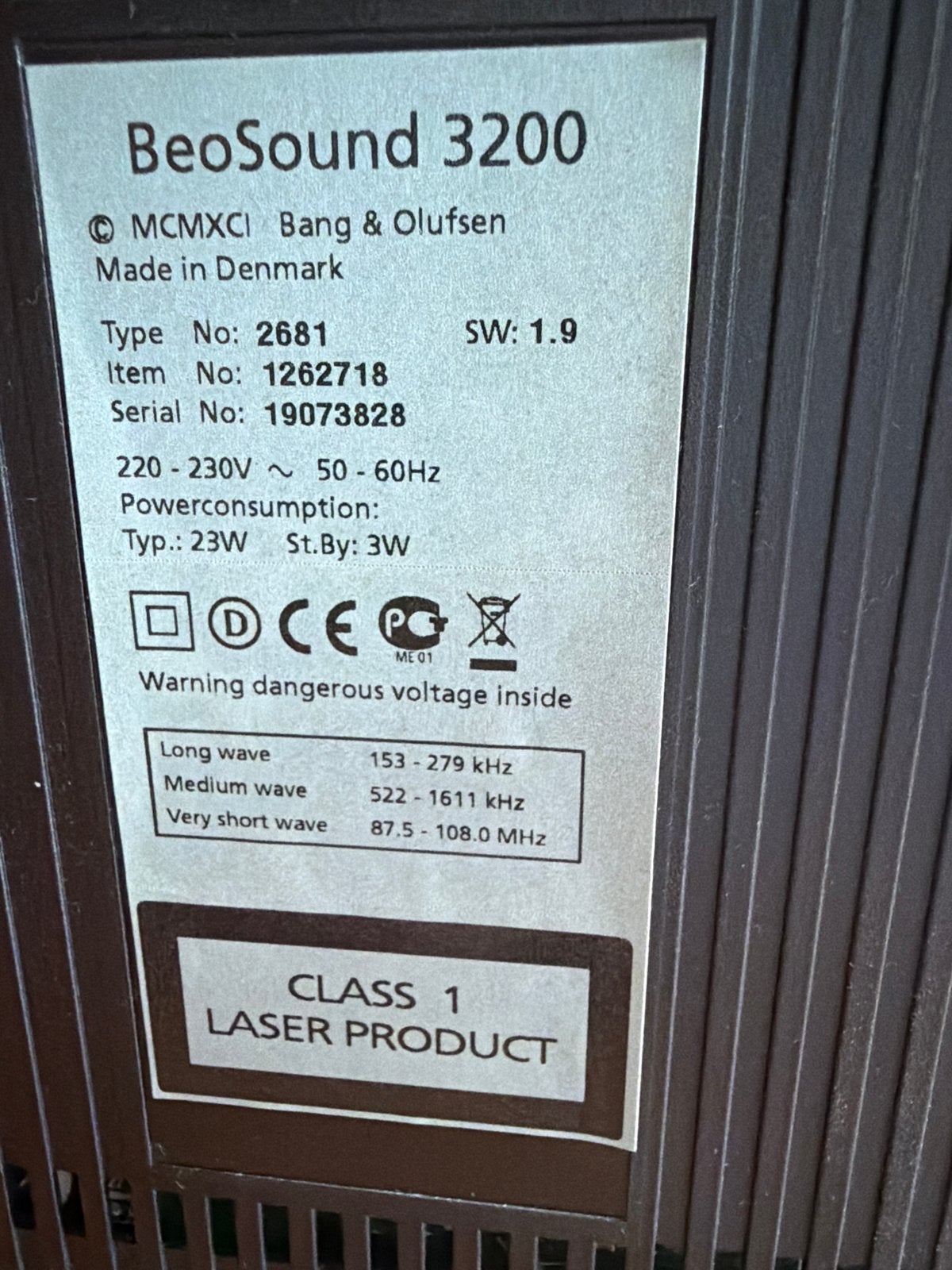 Bang & Olufsen BeoSound 3200 met BeoLab 8000 speakers, Gebruikt, Inclusief kabels, Speakerset, Ophalen of Verzenden