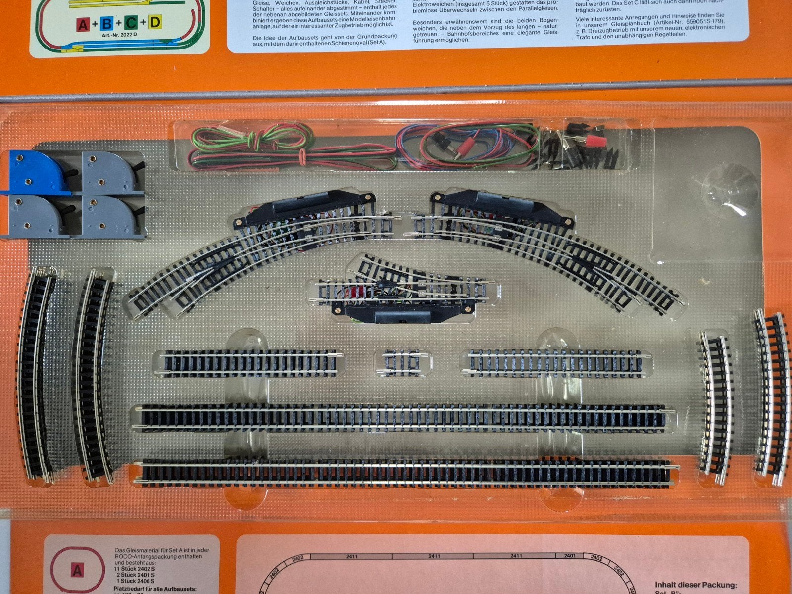 2 Nette Roco N-spoor railssets 22002/22003 B/C, Gebruikt, Gelijkstroom, Rails, Ophalen of Verzenden