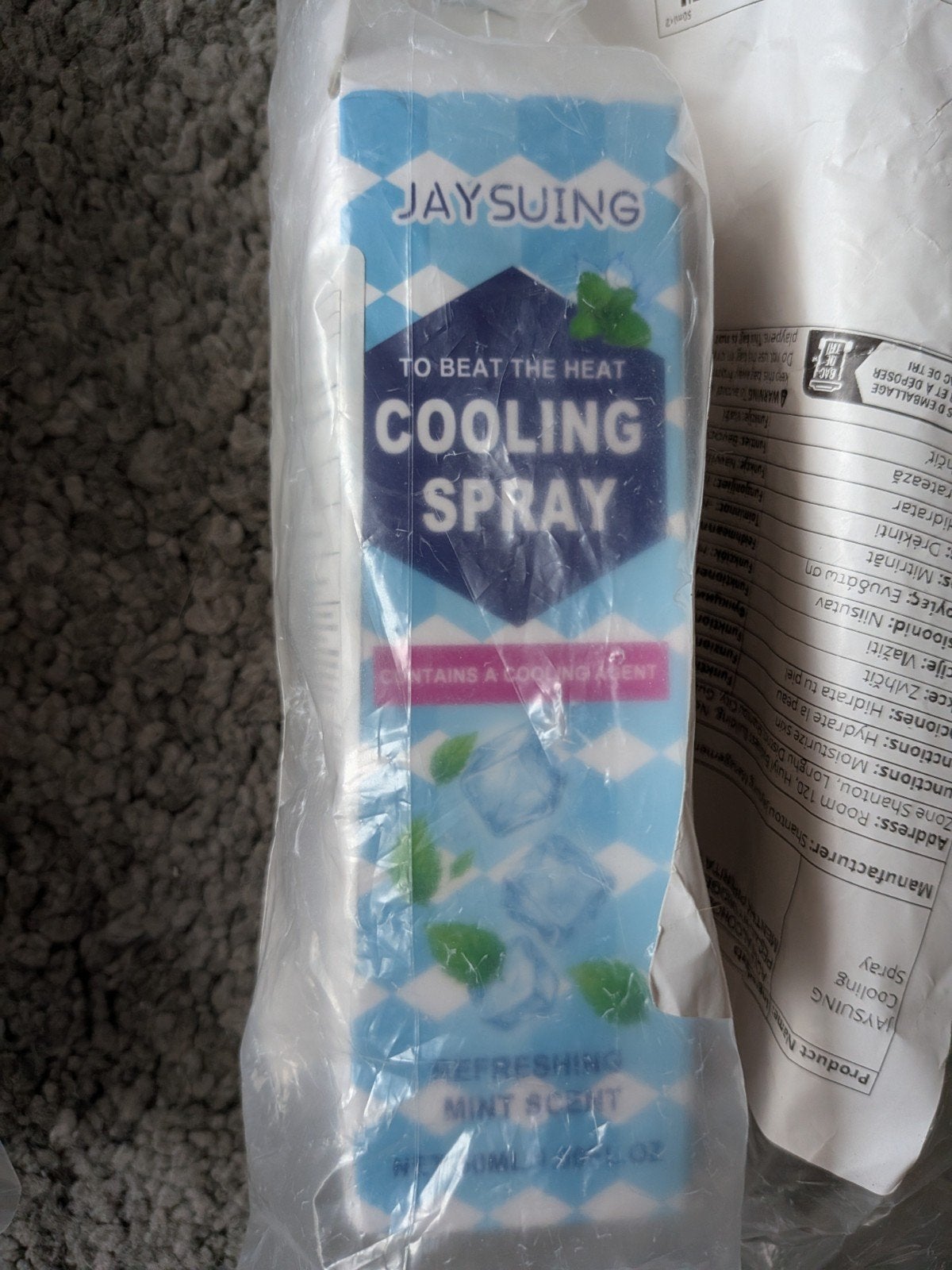 Jaysuing Cooling Spray - Verfrissende Mint Geur, Ophalen, Nieuw, Overige typen