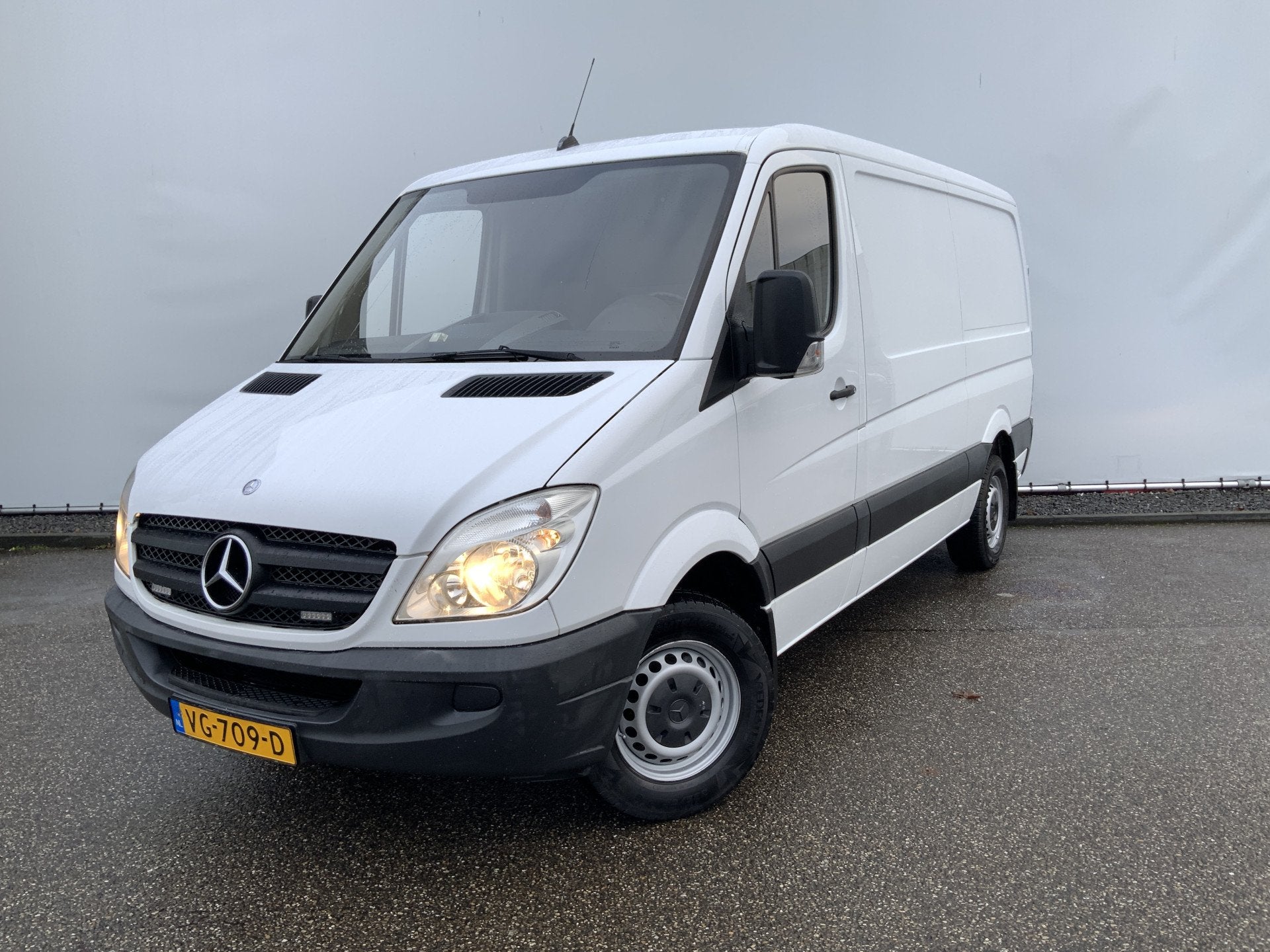 Mercedes-Benz Sprinter 313 2.2 CDI 366 L2H1 2 Zits Trekhaak, Auto's, Bestelauto's, Euro 5, Gebruikt, 4 cilinders, Wit