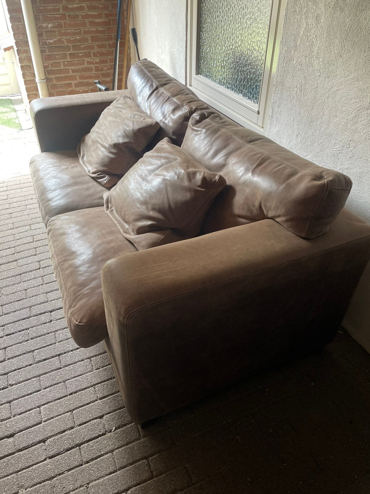 Bank gratis, Ophalen, Gebruikt, Tweepersoons, 200 tot 250 cm