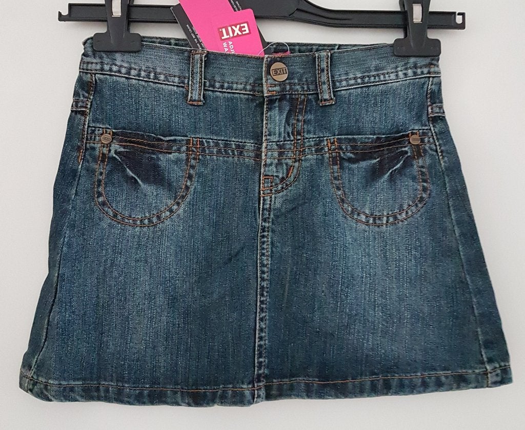 Denim rok Exit maat 134 NIEUW (7656), Meisje, Nieuw, Ophalen of Verzenden, Jurk of Rok
