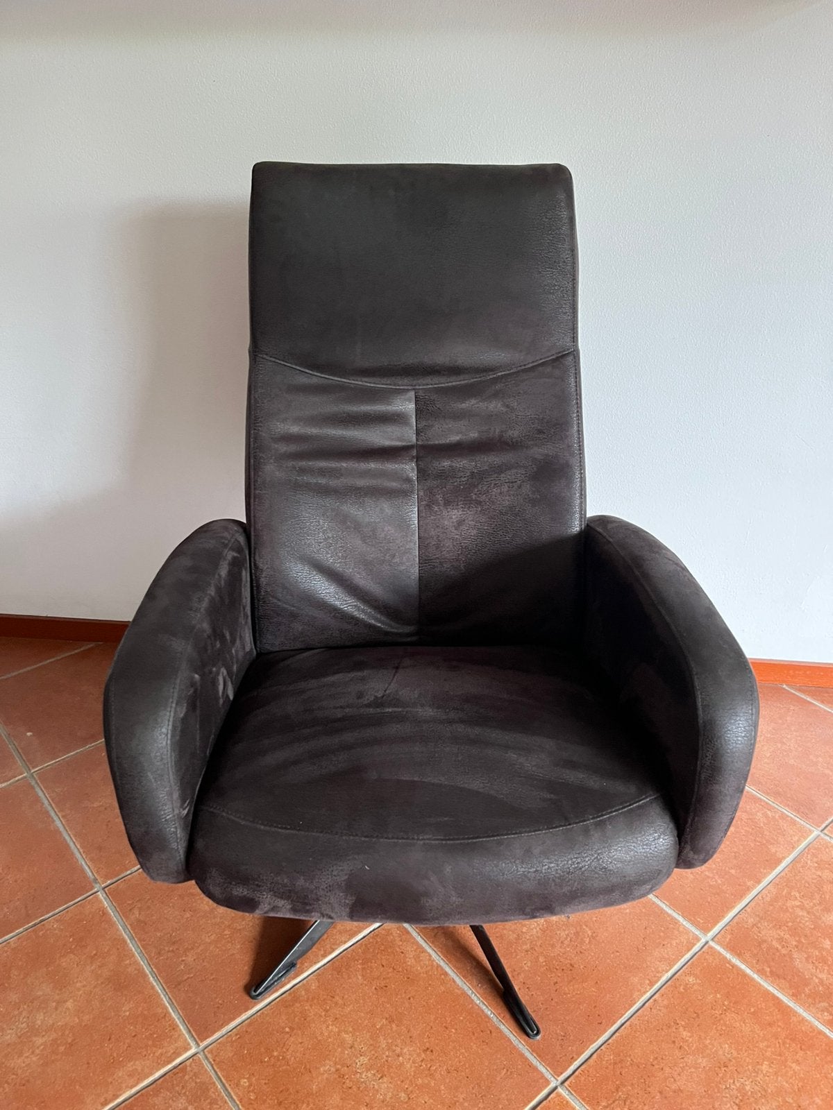 Relax stoel / draai fauteuil antraciet, Ophalen, Minder dan 75 cm, Zo goed als nieuw, Stof