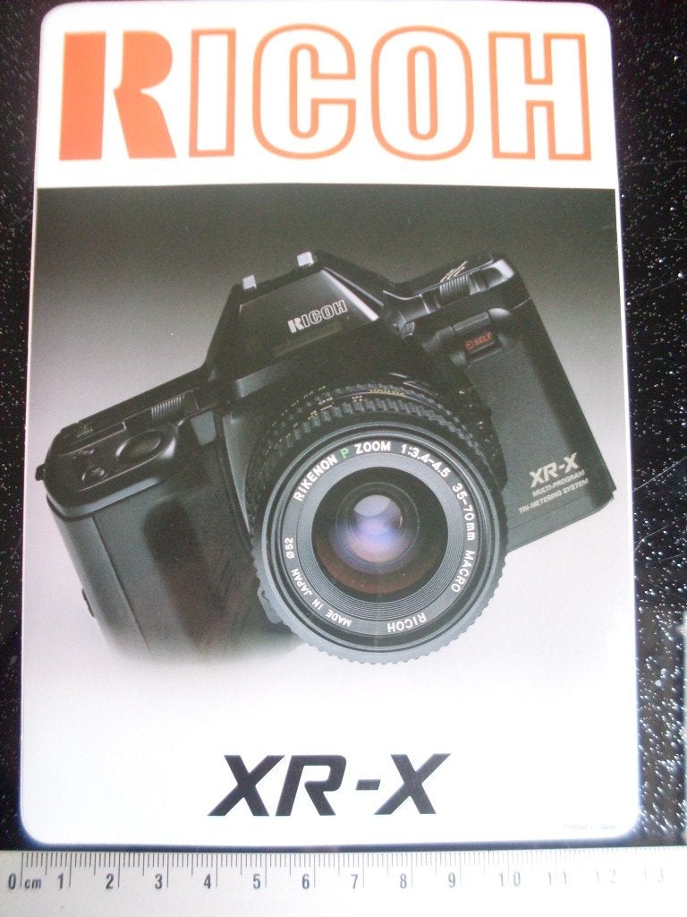 sticker Ricoh XR-X fototoestel fotocamera camera logo, Verzenden, Zo goed als nieuw, Merk
