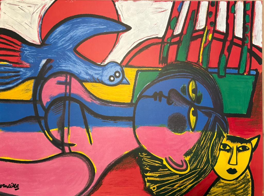 Corneille - op canvas - limited edition, Antiek en Kunst, Kunst | Schilderijen | Modern, Ophalen of Verzenden