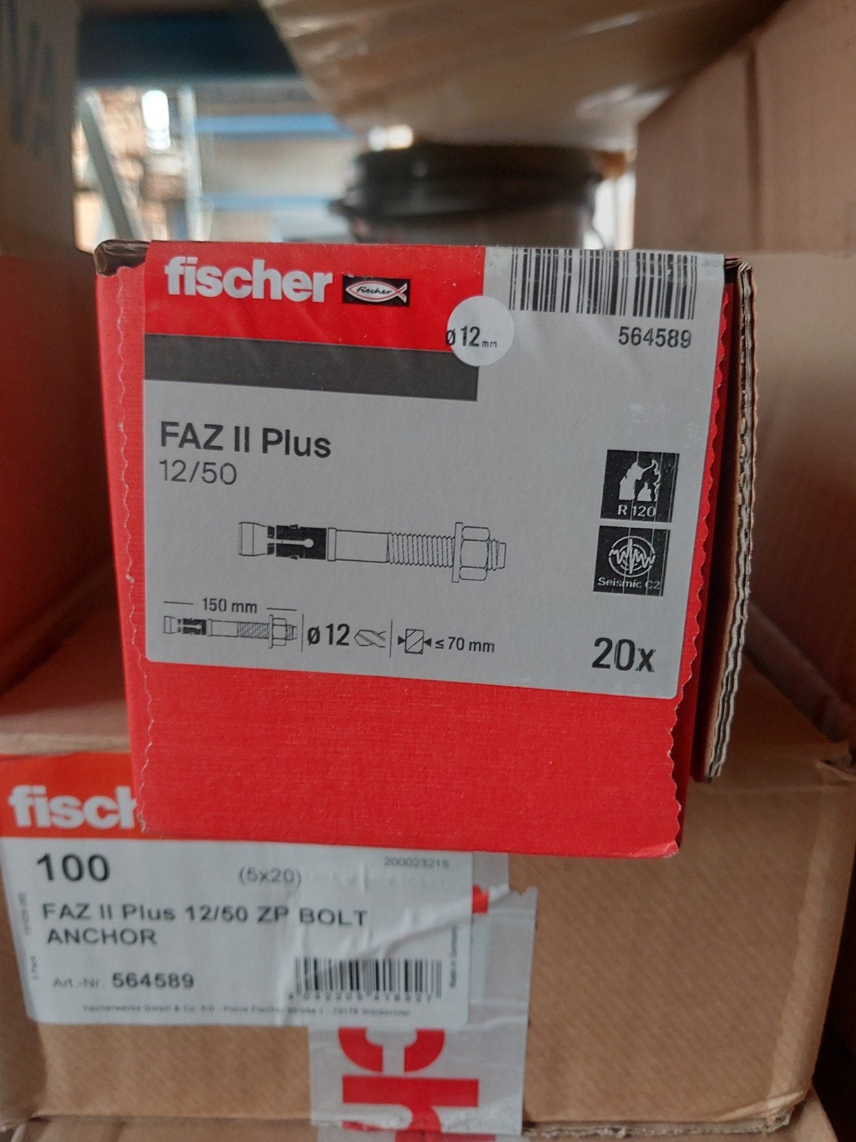 Fischer Doorsteekanker FAZ II Plus 12/50 ZP Bolt Anker, Ophalen of Verzenden, Nieuw