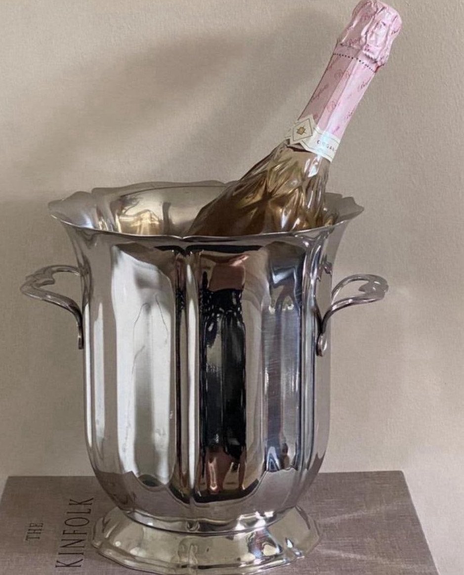 Guy Degrenne vinrage stijlvolle champagne koeler, Overige materialen, Overige typen, Ophalen of Verzenden, Zo goed als nieuw