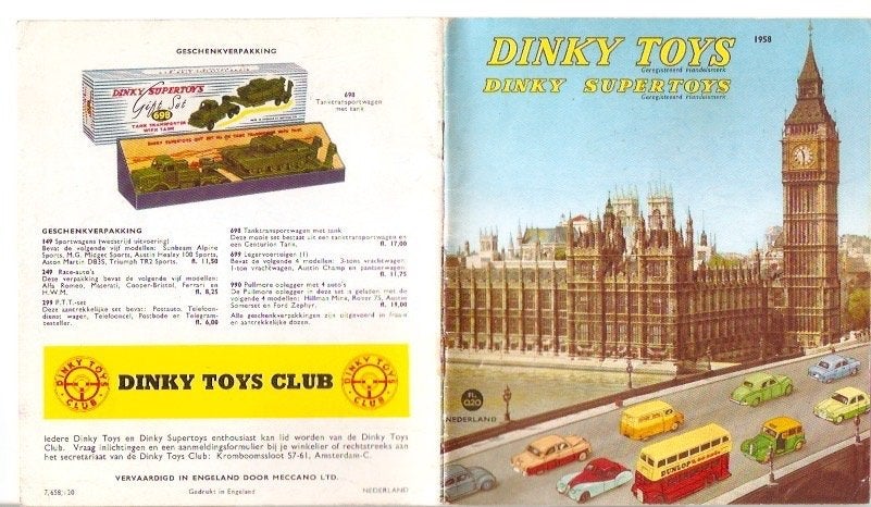 Dinky Toys catalogus 1958, Ophalen of Verzenden