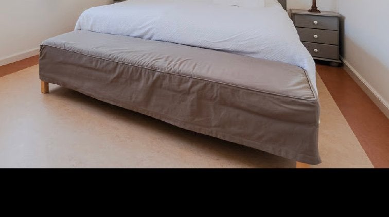 IKEA Karlanda bench/ bank 184x63x45 blauw/taupe, Ophalen, Hout, Gebruikt, Overige maten