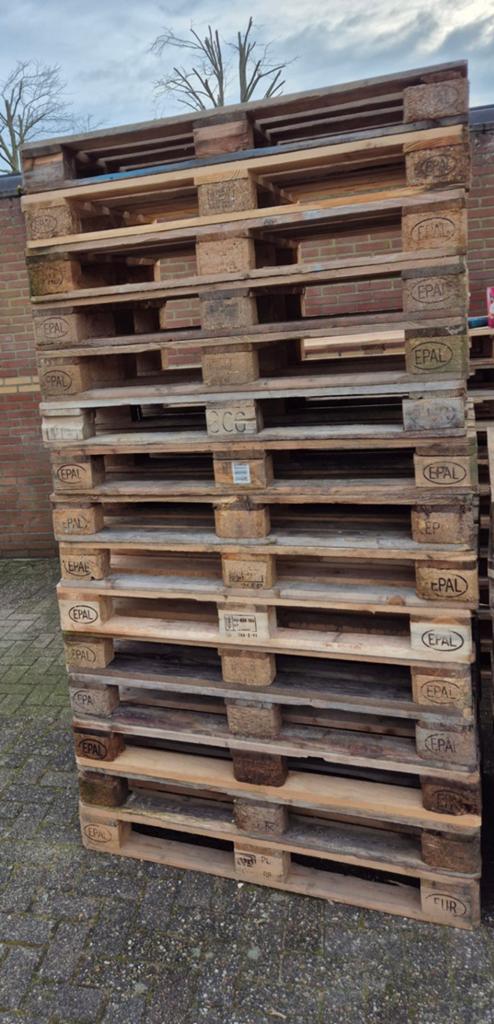 Euro pallets 80x120cm (kwalteit pallets), Ophalen, 50 mm of meer, Pallet, Minder dan 200 cm