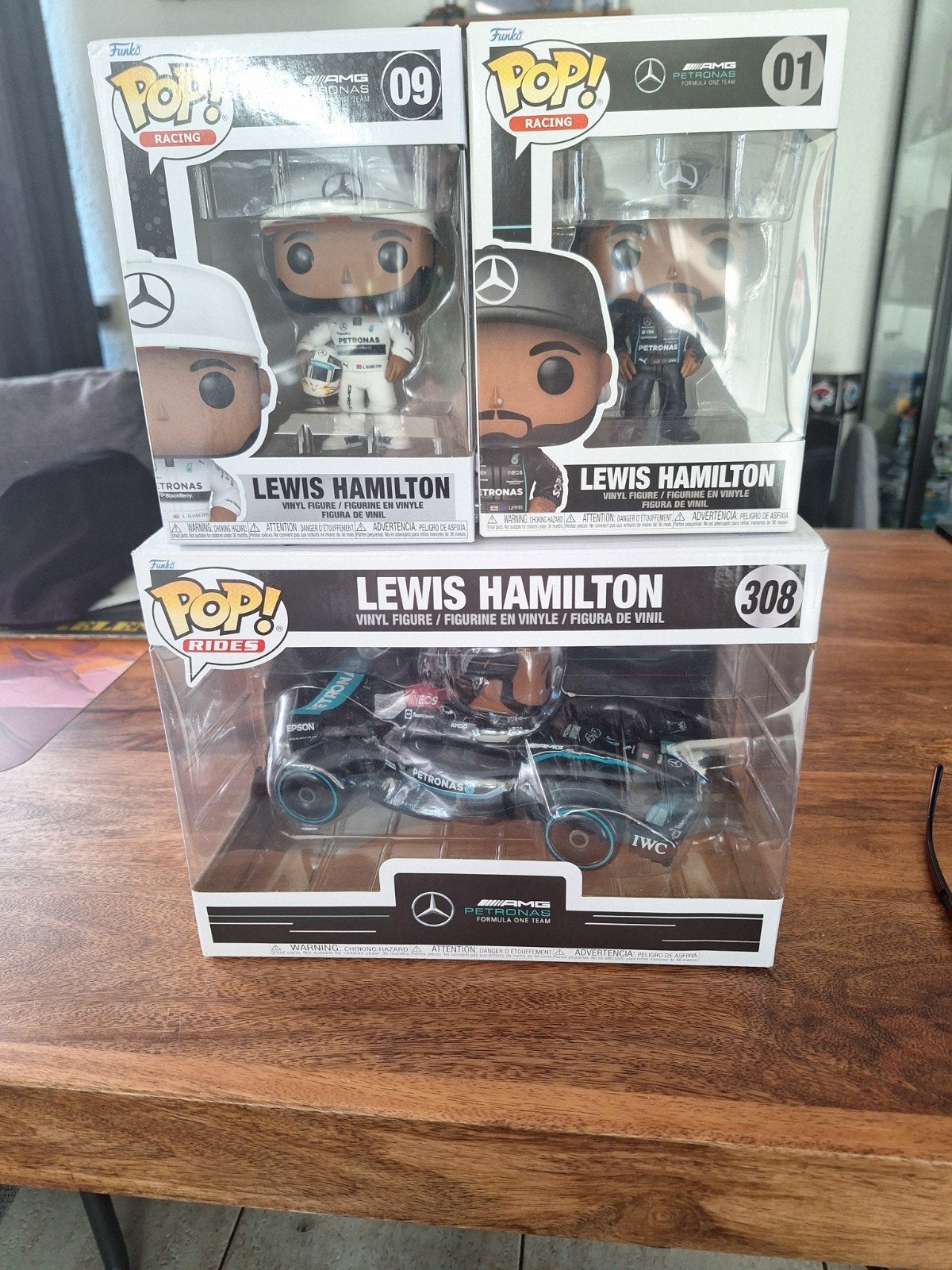 Funko Pop! Lewis Hamilton Collectie (3 stuks), Ophalen of Verzenden, Nieuw